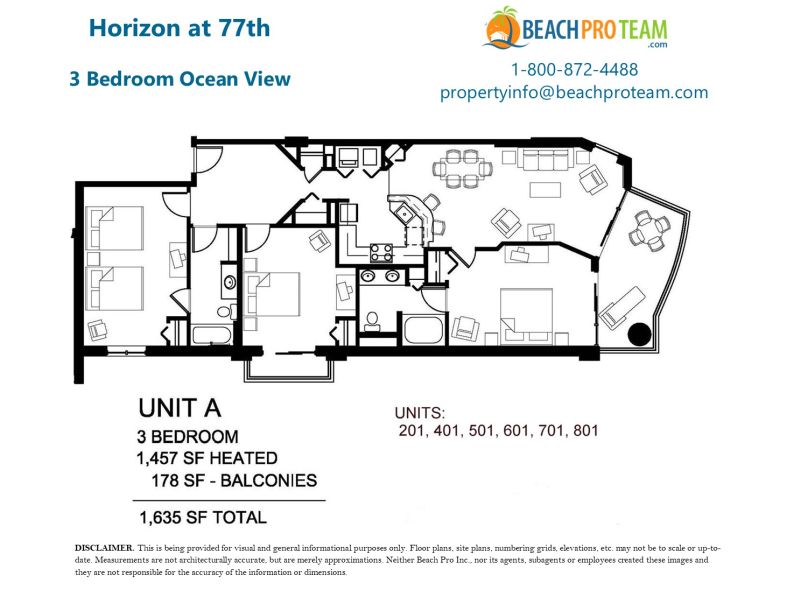 	Horizon at 77th Floor Plan A - 2 Bedroom Ocean View